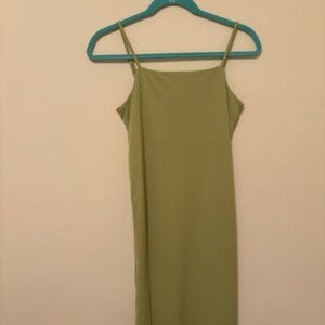 Sale! New H&M Green Dress w/ Adjustable Straps & Side Slit